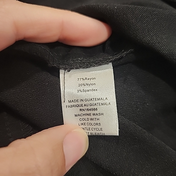 Hiview Womens XL Black Pull On Stretchy Skinny Dress Pants - Picture 8 of 8